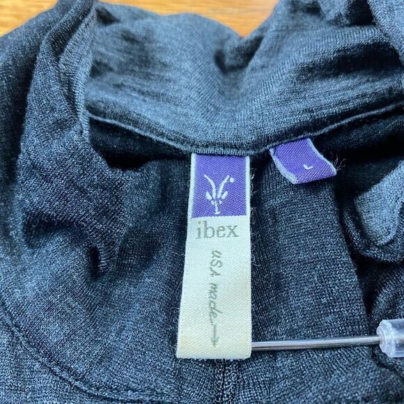 Ibex Men’s 1/4 Zip Merino Wool Sweater Gray Size Large - Picture 7 of 11
